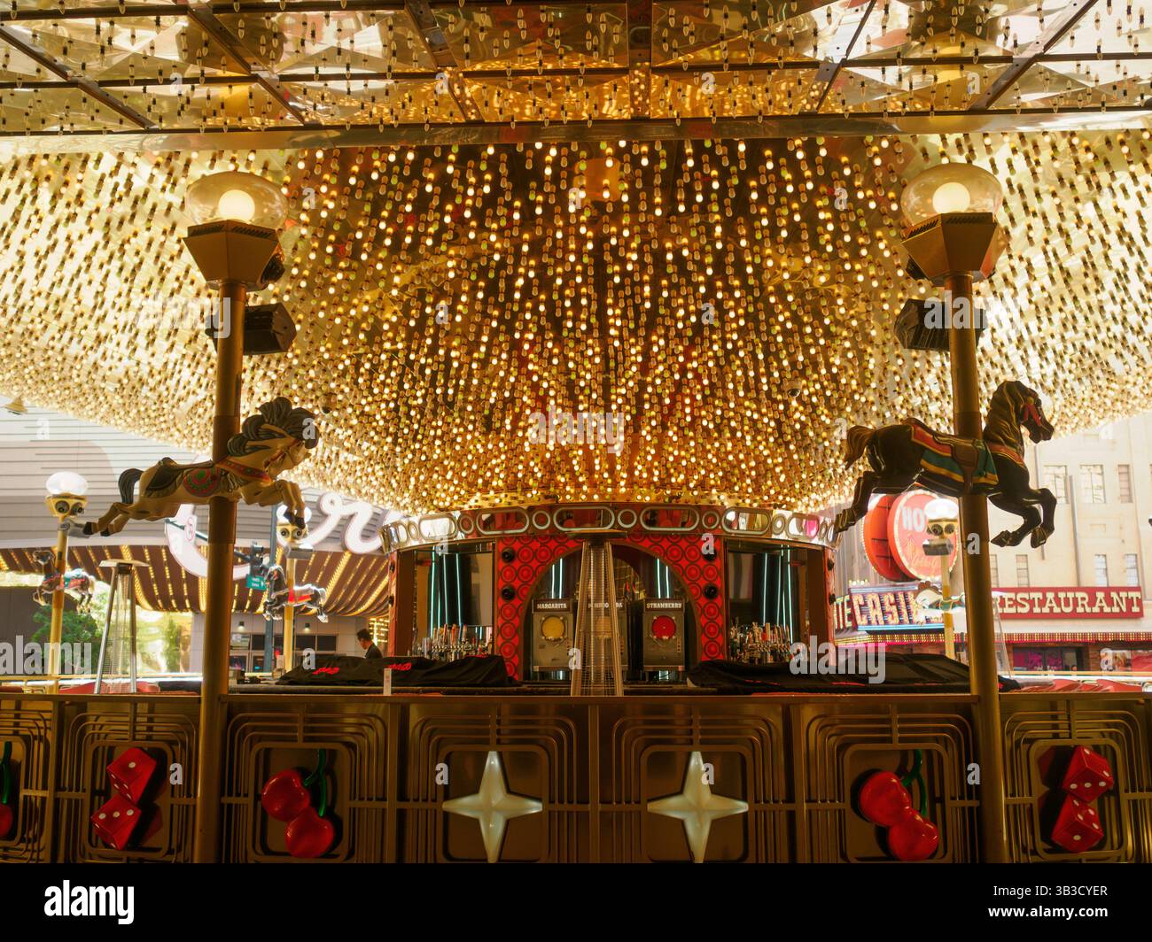 Plaza Hotel Carousel Bar - Las Vegas, Nevada Stock Photo