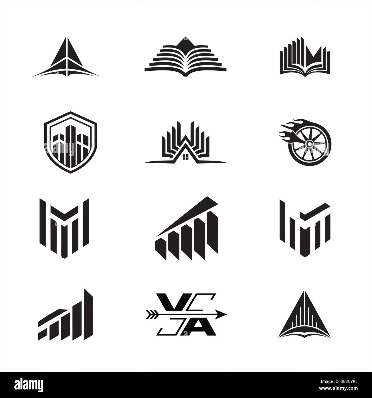 Logo icon cacktor dsign Stock Vector