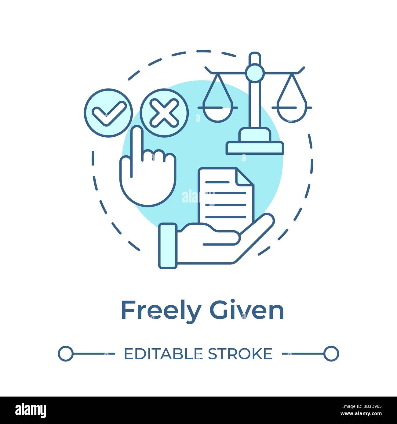 Consent is given Stock Vector Images - Alamy