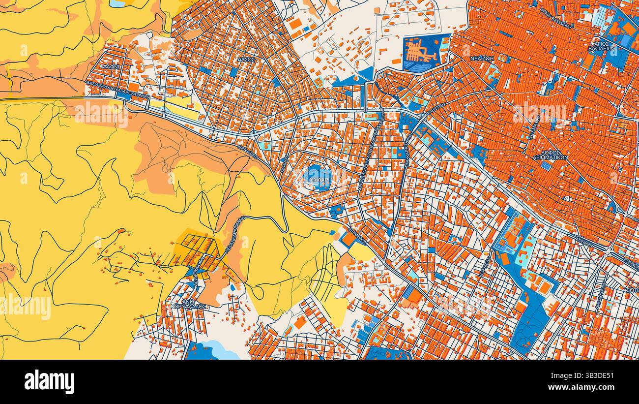 Chaidari map hi-res stock photography and images - Alamy