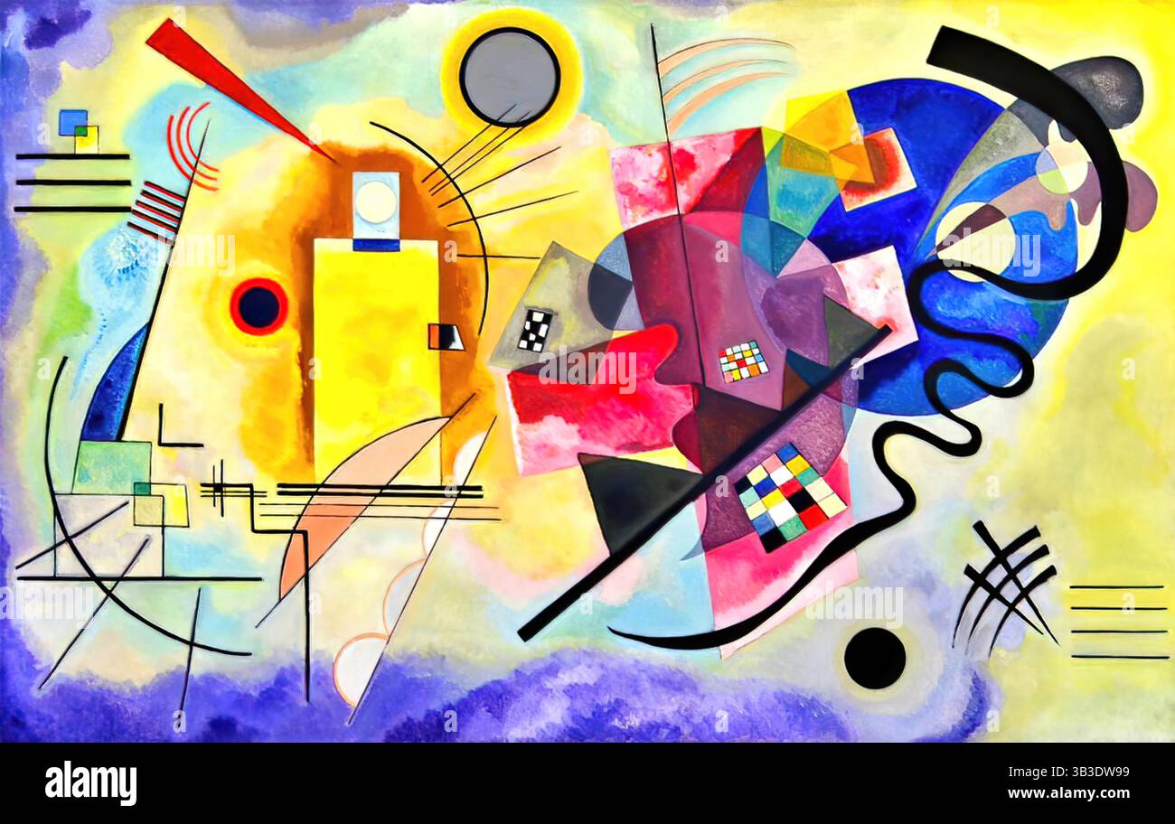 Yellow Red Blue 1925/カンディンスキー/アートポスター Yellow-Red-Blue (1925)' Posters - Wassily Kandinsky
