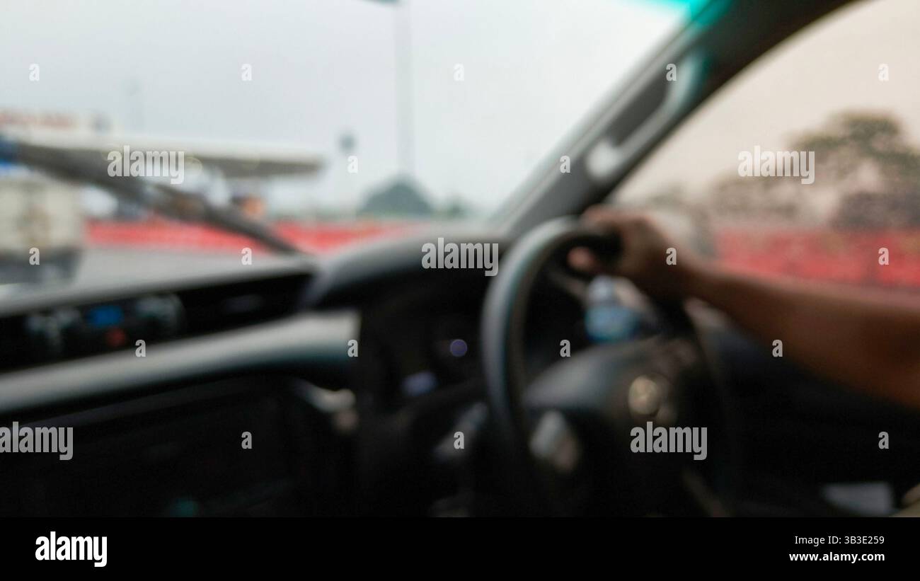 Hand holding steering wheel hi-res stock photography and images - Alamy