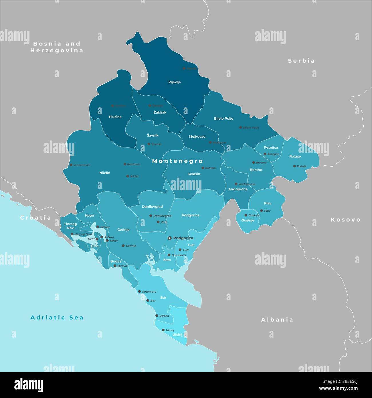 Bar Mapa Bar city montenegro Stock Vector Images - Alamy
