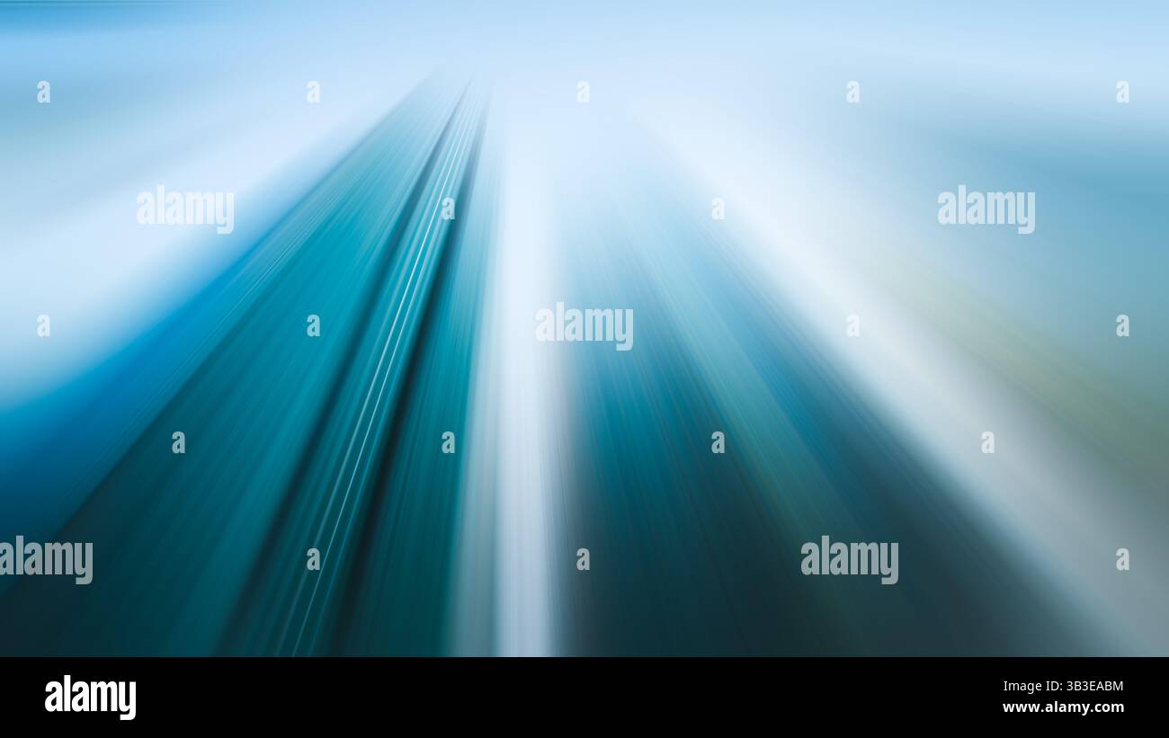 Abstract blue light streaks creating speed and motion blur . Blue Rays ...