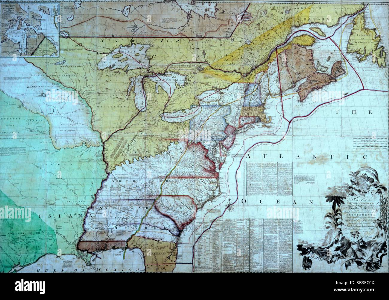 Map of the British Colonies in North America, c1770-c1783. This map is ...