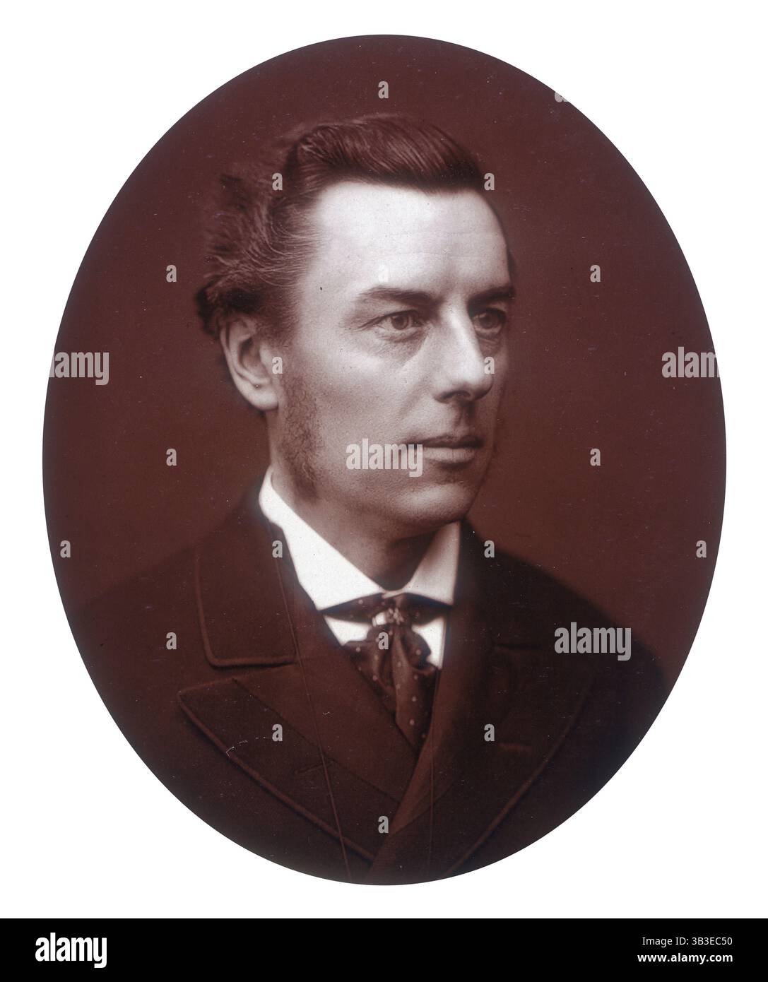 Joseph Chamberlain, MP, President of the Board of Trade, 1881. Chamberlain (1836-1914) began his career as a Liberal and a campaigner for educational reform, and became President of the Board of Trade in Gladstone's government formed in 1880. After disagreeing with Gladstone's plans to grant Irish Home Rule, Chamberlain left the Liberal Party. He formed an alliance with the Conservatives, as an imperialist and protectionist, and was made Colonial Secretary in 1895. In 1903 he resigned from the cabinet to lead the campaign for protectionist tariff reforms known as Imperial Preference. In 1906 C Stock Photo