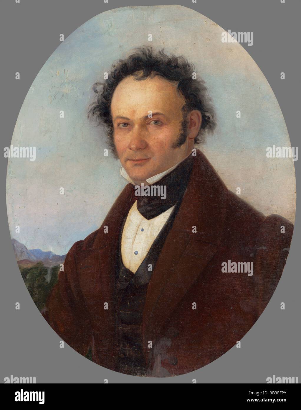 Portrait painting man 1850 hi-res stock photography and images - Alamy