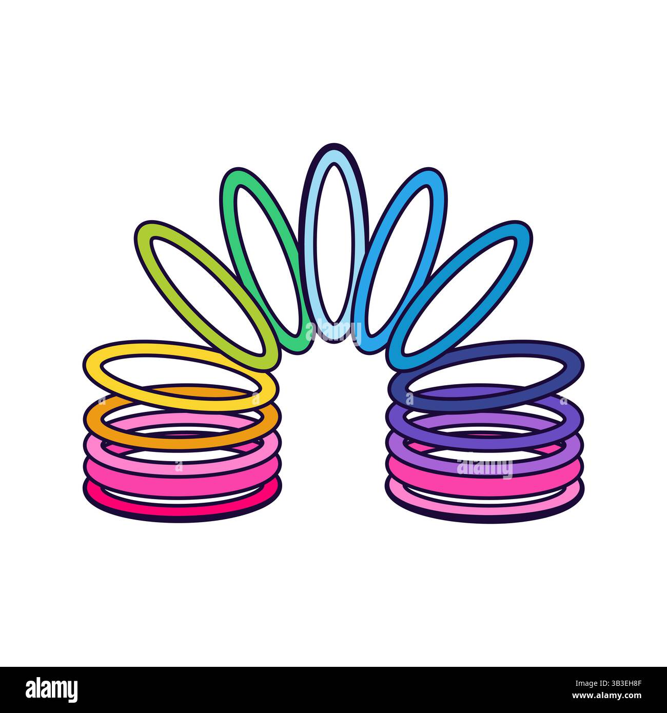 Slinky play Stock Vector Images - Alamy
