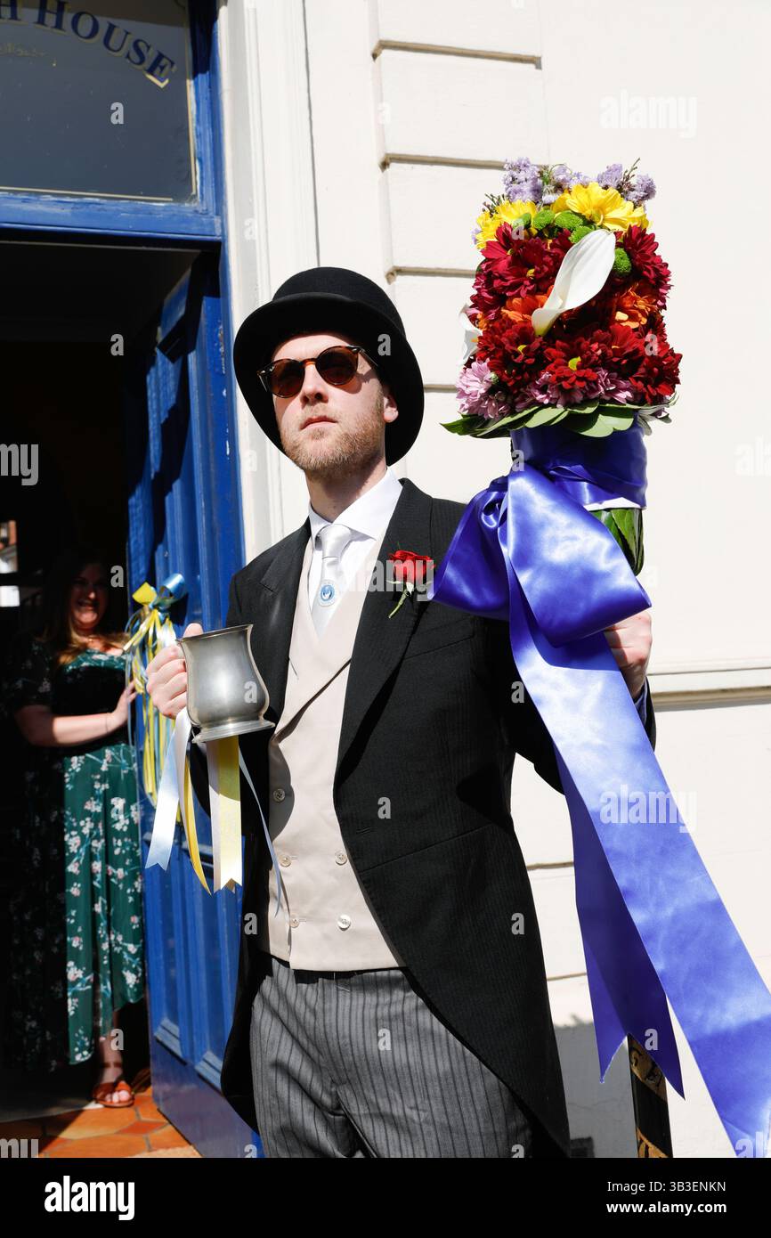 Hocktide Tutti Day Hungerford, Berkshire, UK. 29 April, 2025.Credit: Red Water Images/Alamy Live News Stock Photo