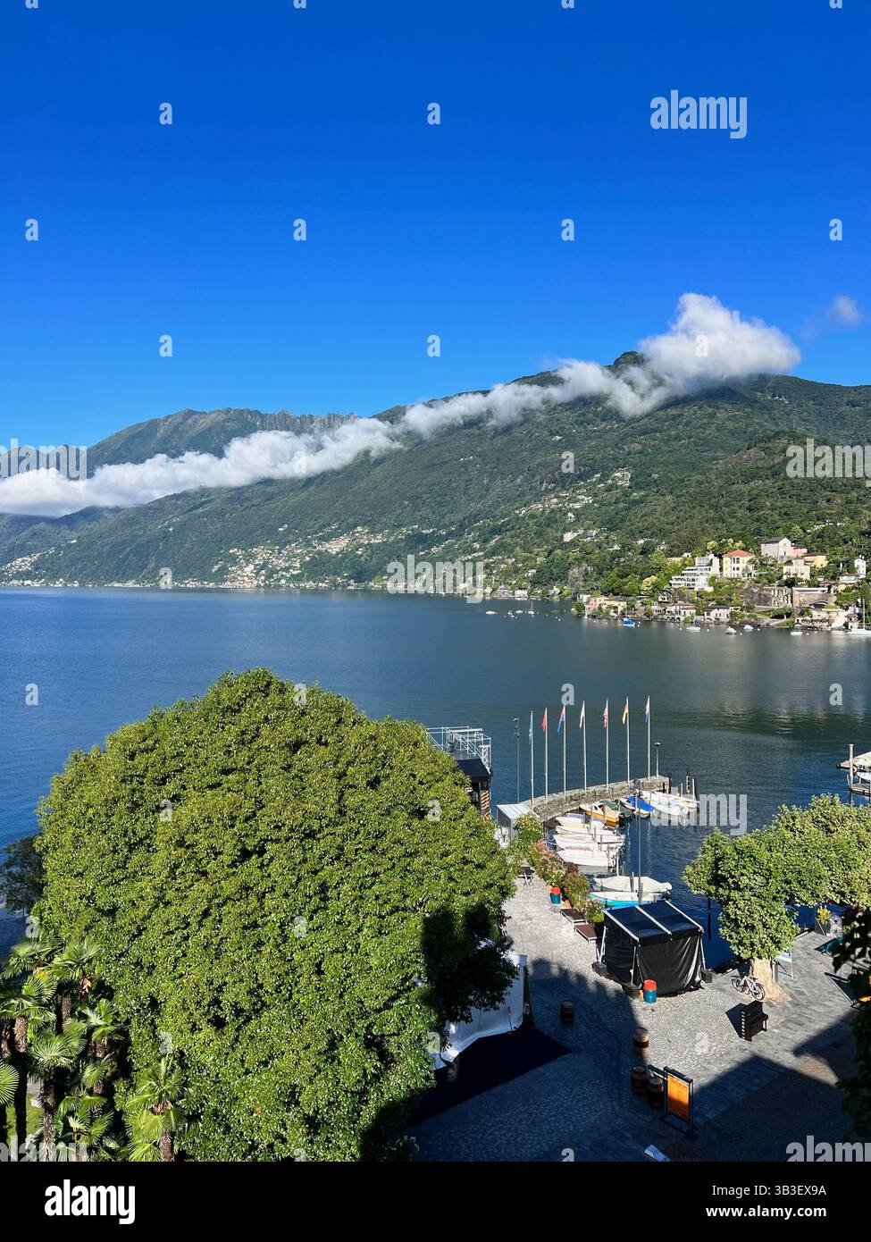 Ascona Lake View Switzerland - Smartphone Captured Stock Image