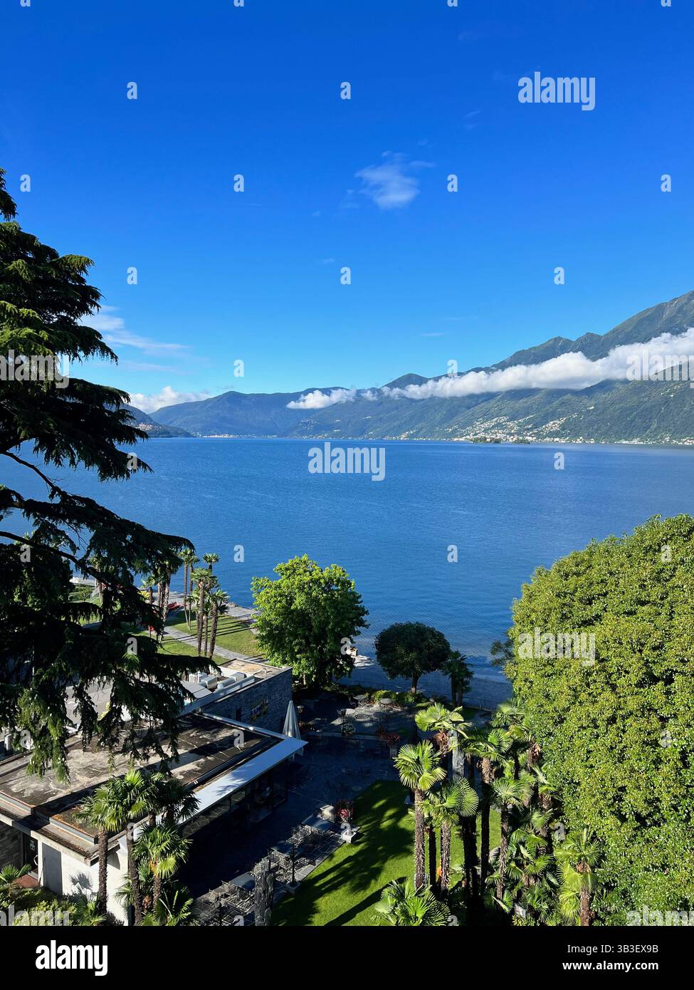 Ascona Lake View Switzerland - Smartphone Captured Stock Image