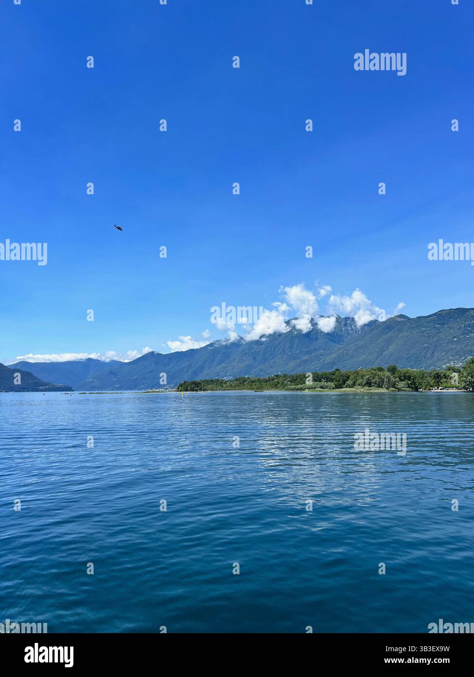 Ascona Lake View Switzerland - Smartphone Captured Stock Image