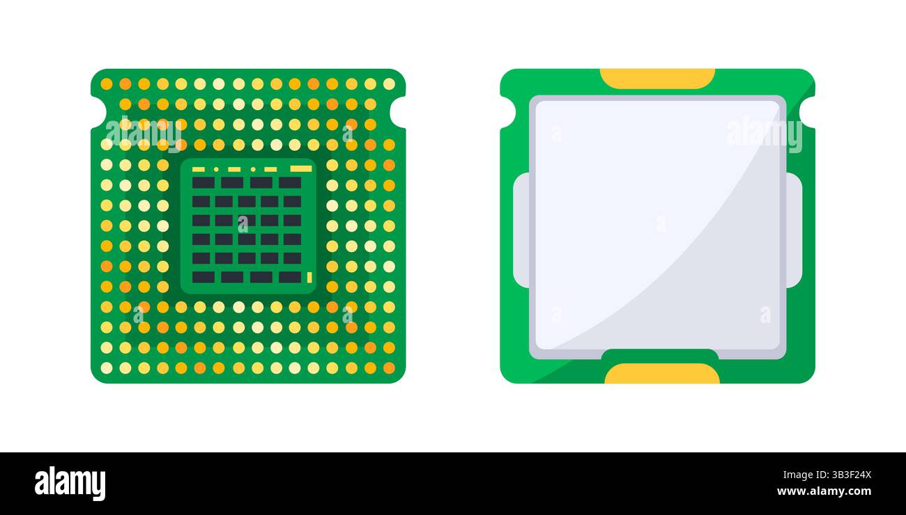 Chip component computer unit Stock Vector Images - Alamy