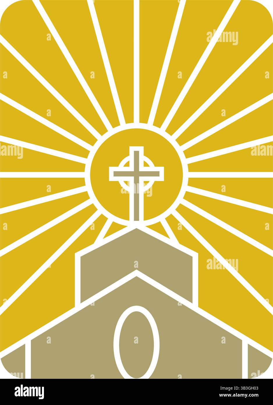 Church symbol logo design template Stock Vector