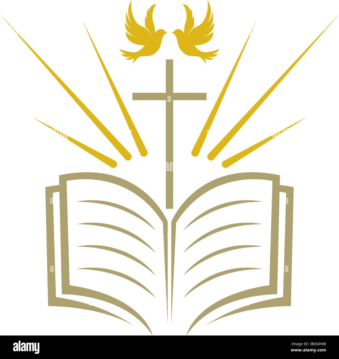 Church symbol logo design template Stock Vector