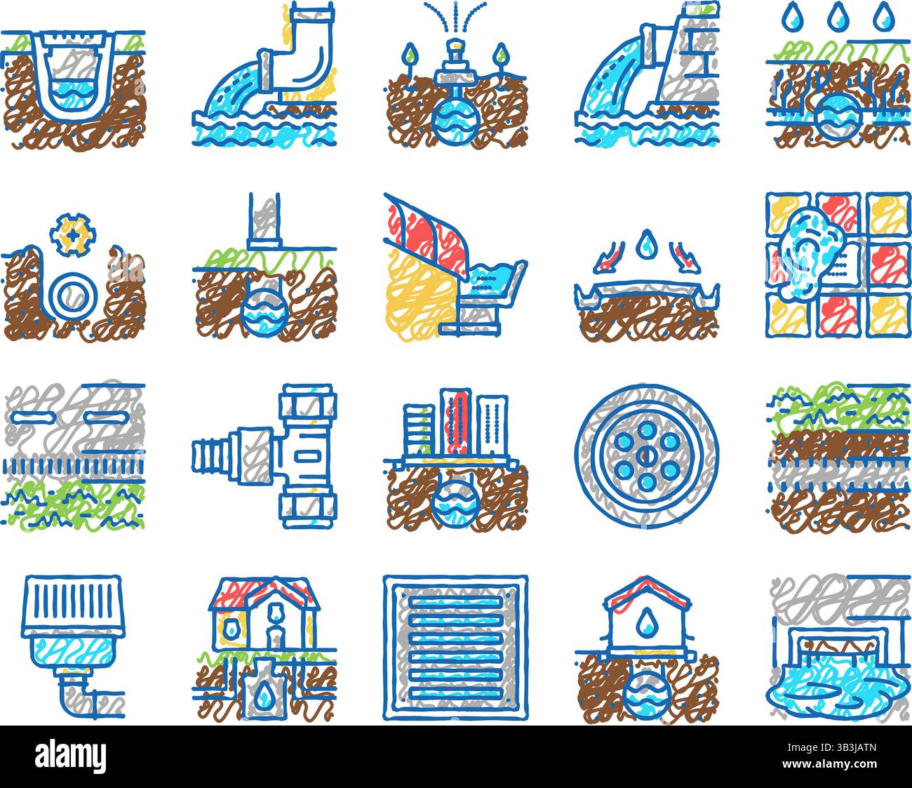 Rain gutter logo Stock Vector Images - Alamy