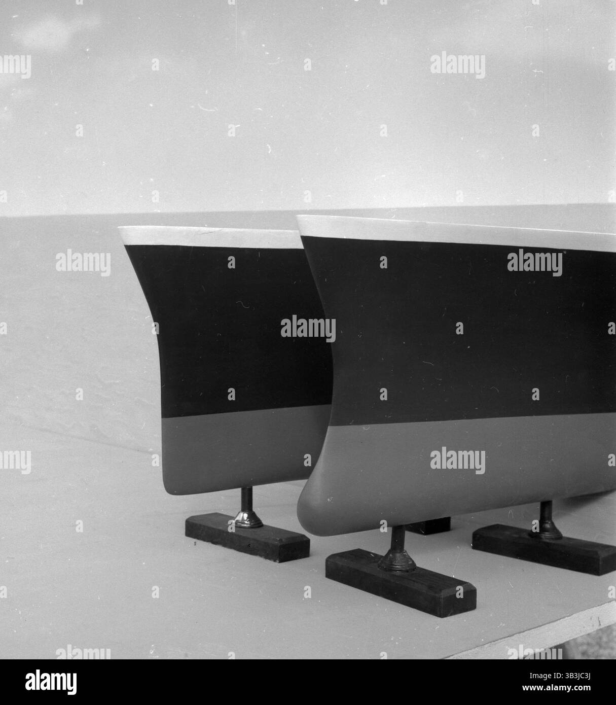 Keel models designed by Italian polymath Leonardo da Vinci, Italy 1960s ...