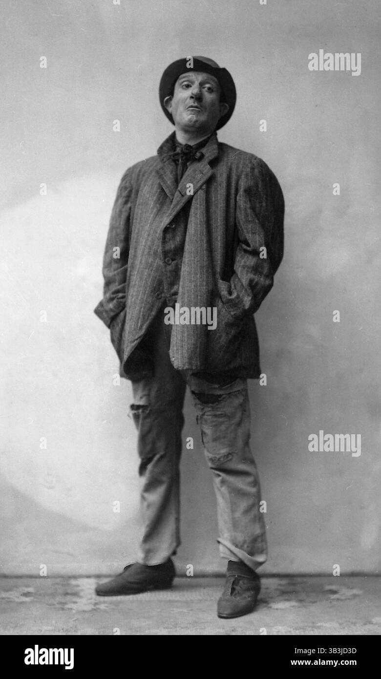 Italian stage actor and playwright Ettore Petrolini, 1920s Stock Photo ...