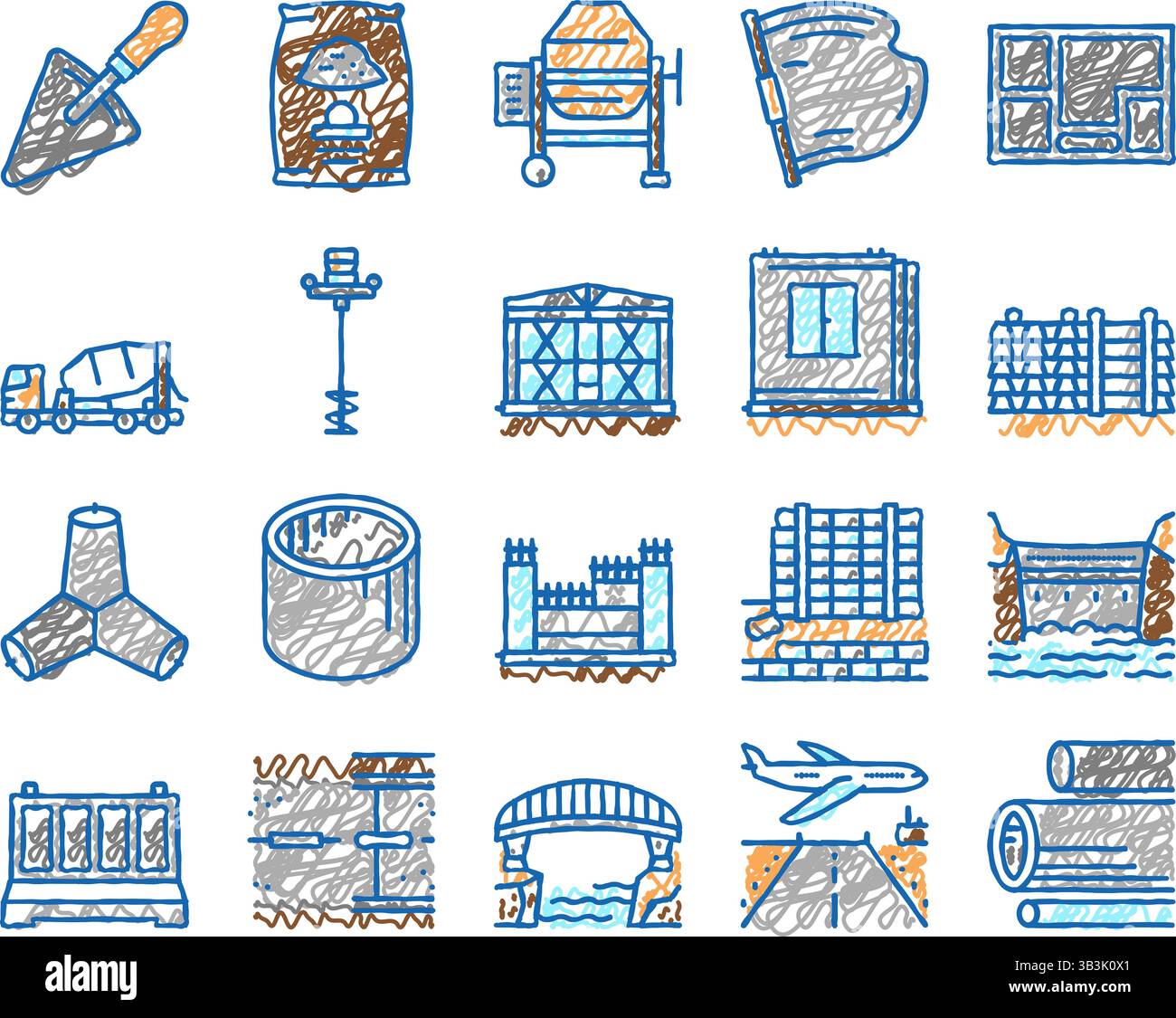 Concrete breakwater structure Stock Vector Images - Alamy