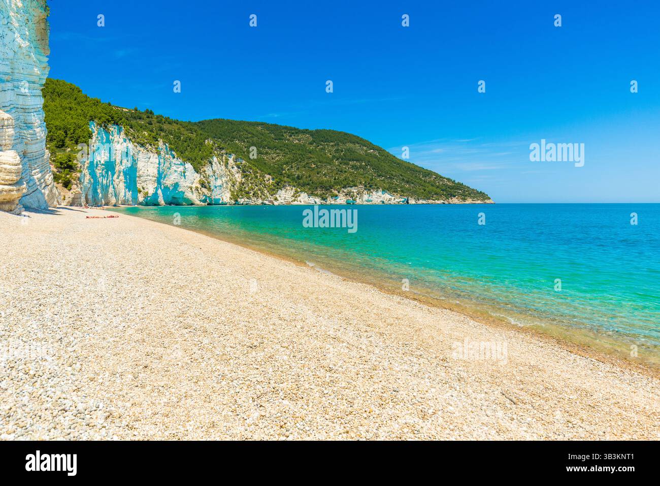 The Vignanotica beach, in Apulia region, north Italy Stock Photo