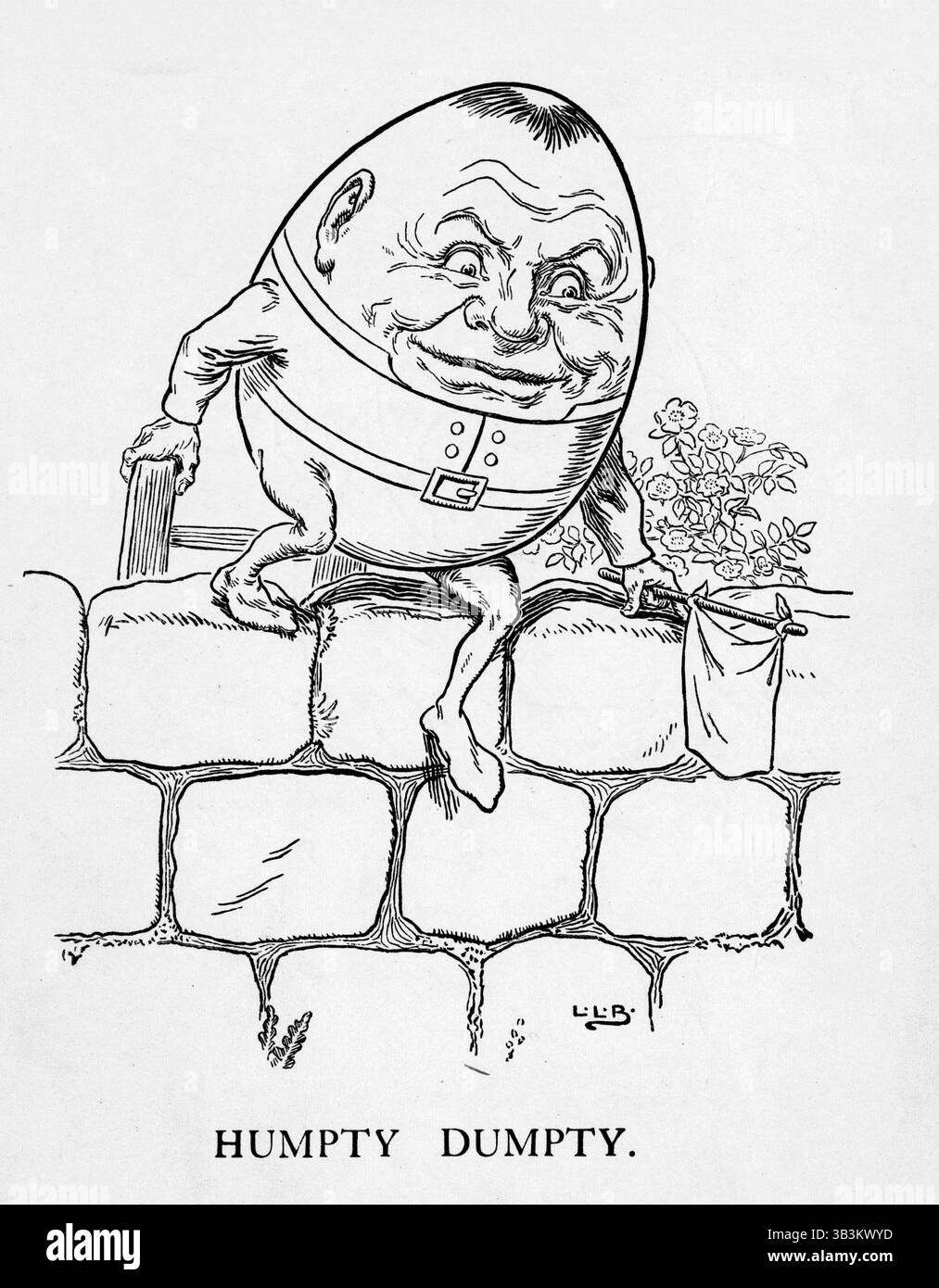 Nursery rhyme illustration humpty hi-res stock photography