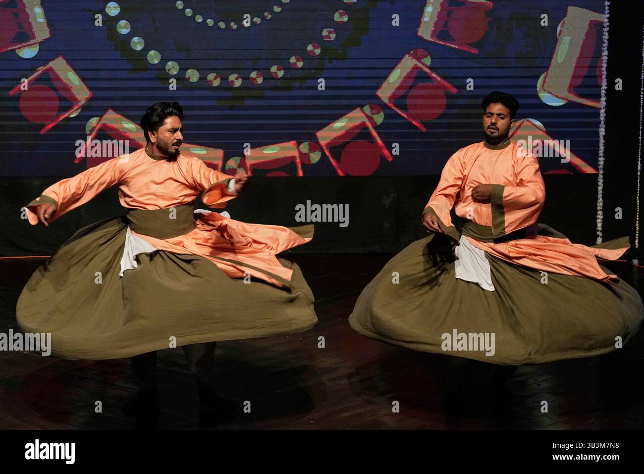 Pakistan Rufi Artist perform Sufi dance during an event International Dance Day ...