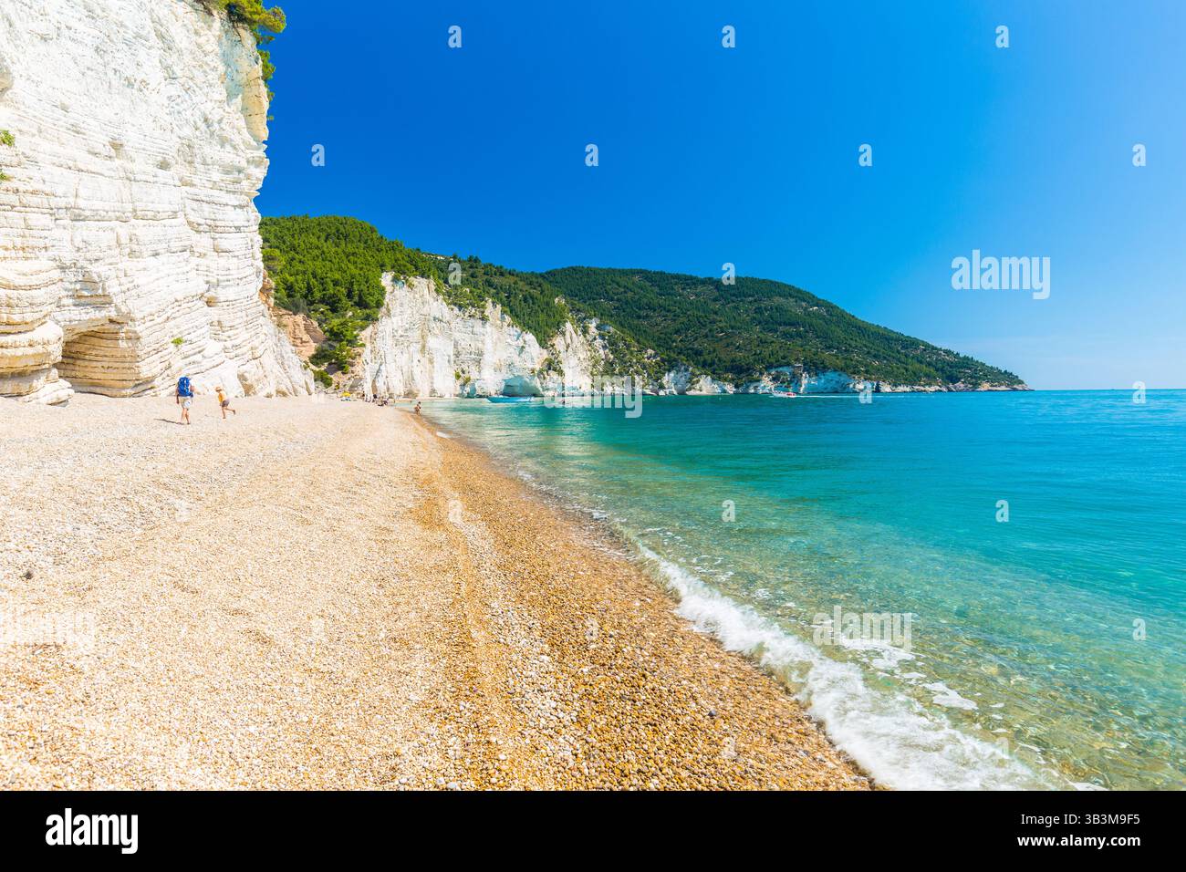 The Vignanotica beach, in Apulia region, north Italy Stock Photo