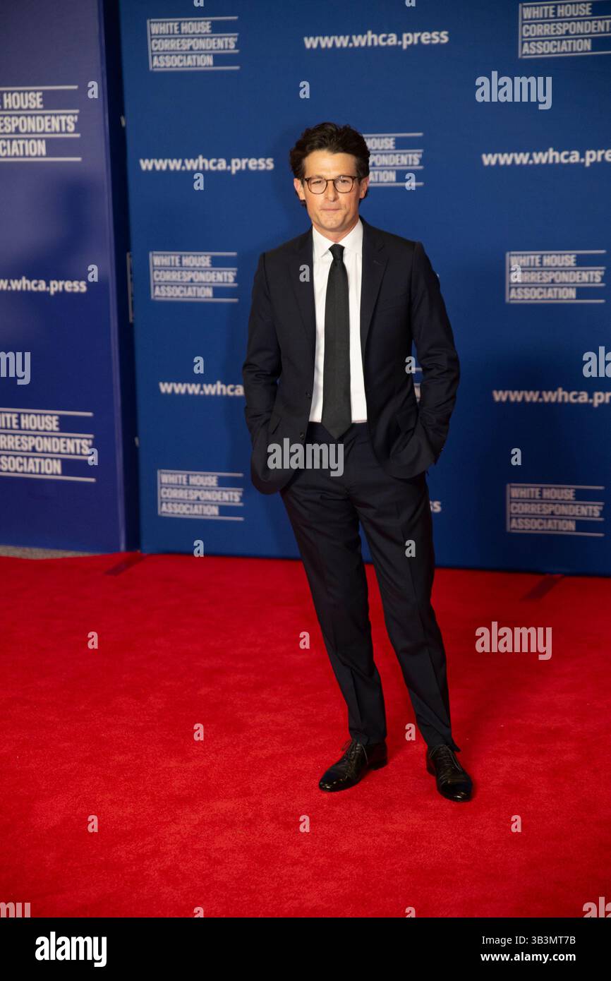 Jacob Soboroff arrives for the 2025 White House Correspondents