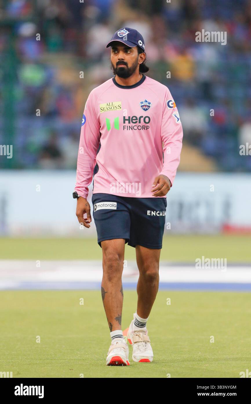 DELHI, INDIA - APRIL 29: KL Rahul of Delhi Capitals during the 2025 IPL ...