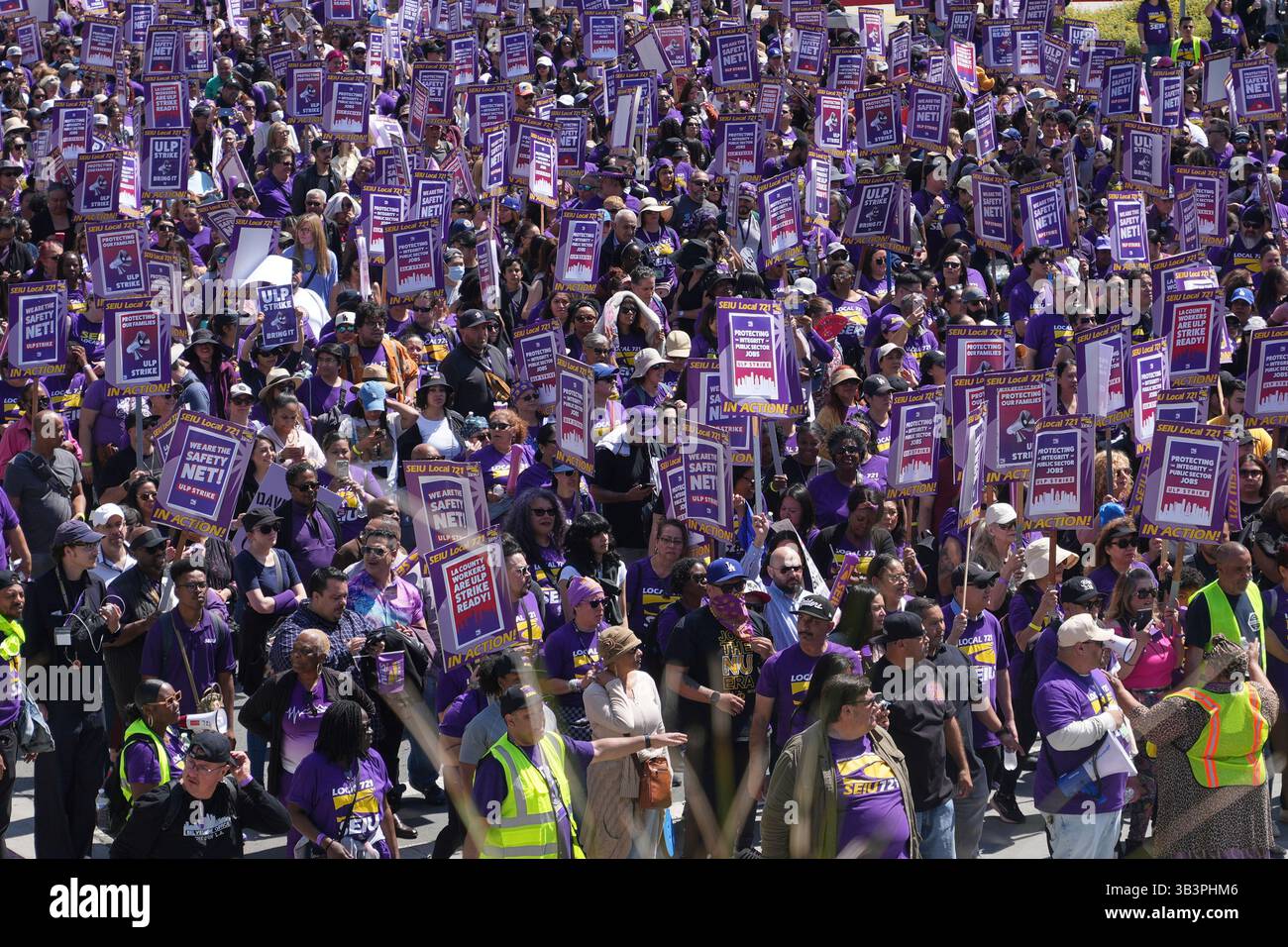 Worker Rally Los Angeles County workers rally to demand higher wages Tuesday, April ...