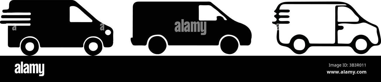 Delivery Icon vector isolated on white background. Fast Delivery Icon. Fast shipping delivery truck. Truck icon delivery Stock Vector