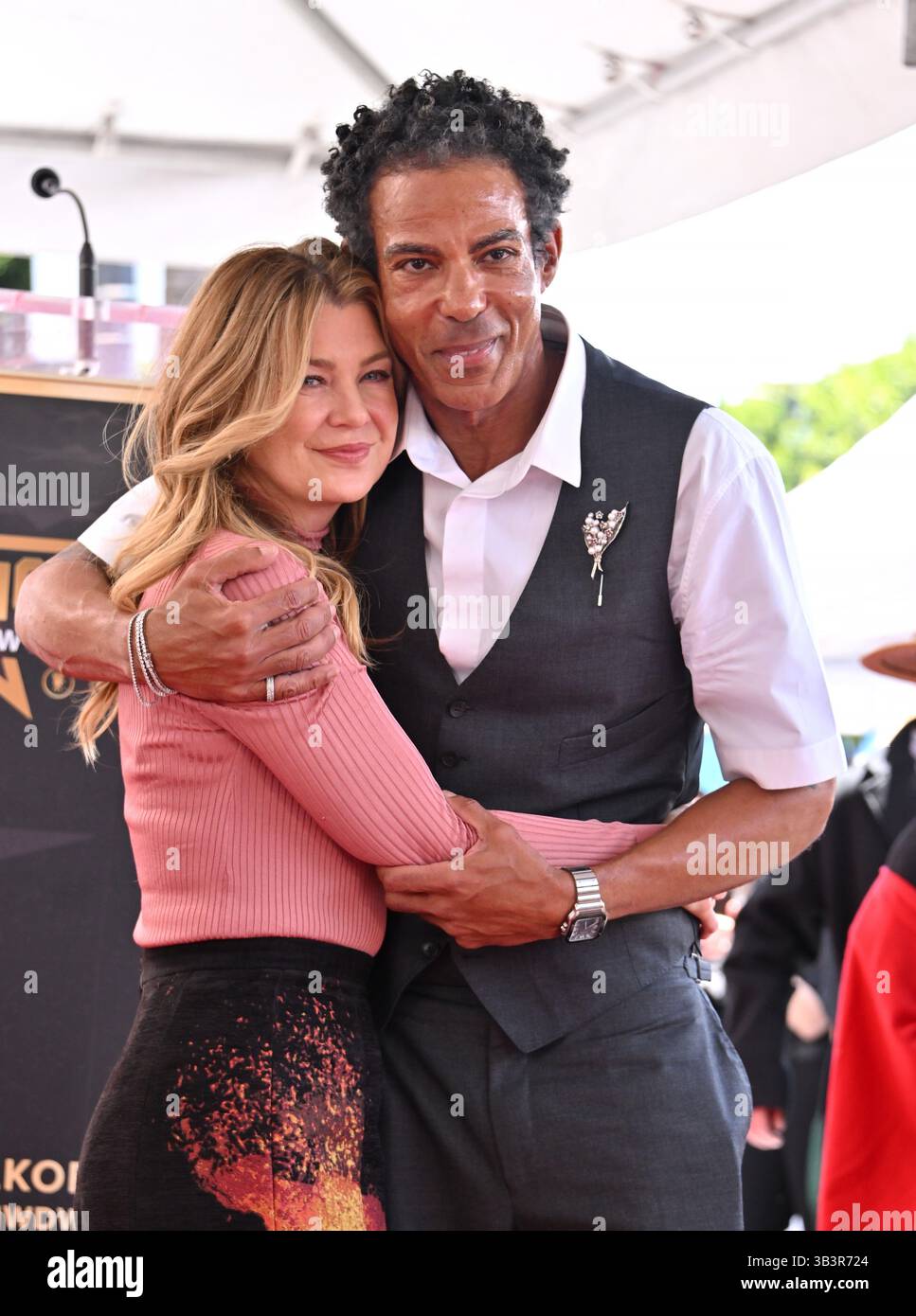Ellen Pompeo and Chris Ivery at her Hollywood Walk of Fame Star