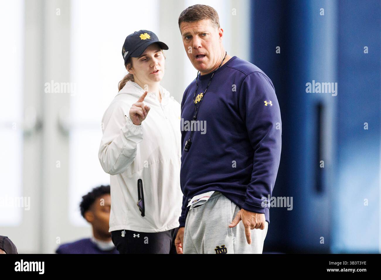 March 19, 2025 Notre Dame defensive coordinator Chris Ash during the