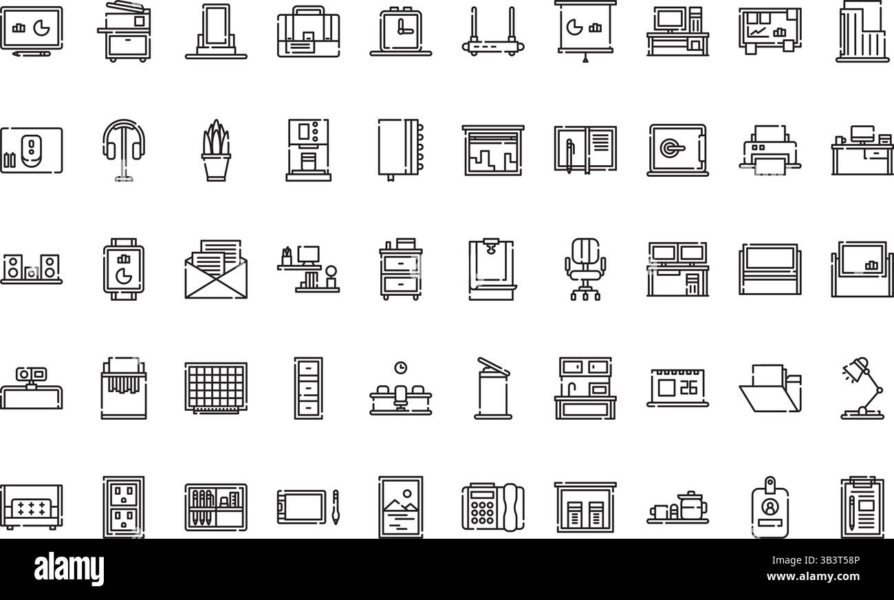 Workspace icons Simple vector icon. Illustration symbol design template ...