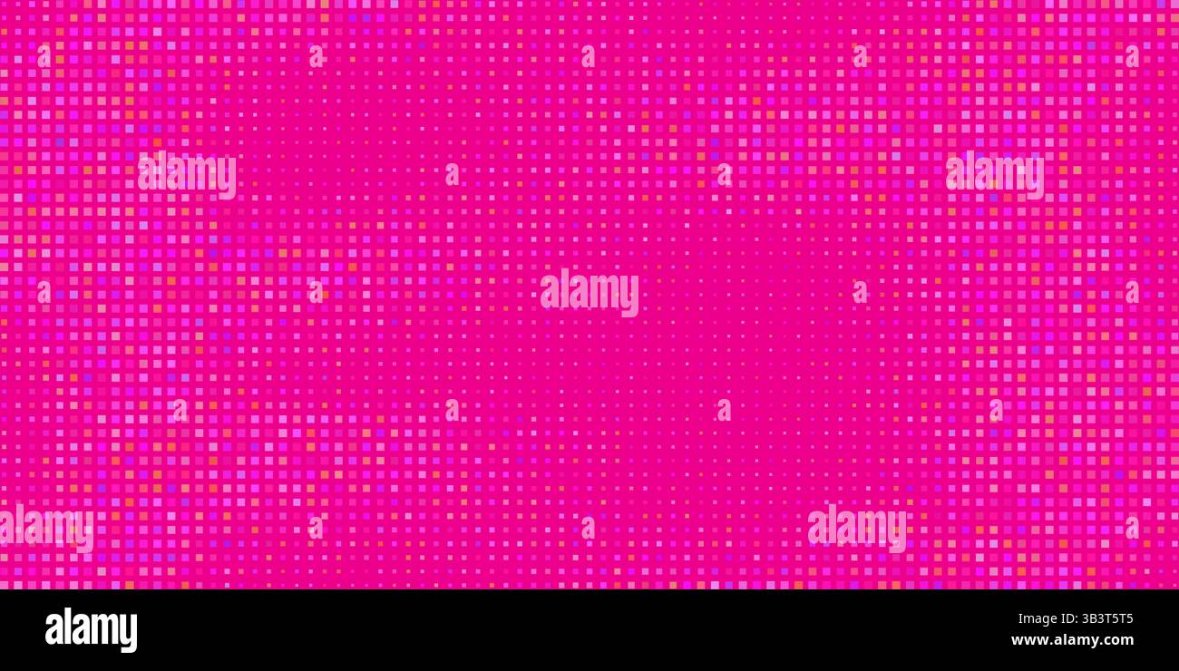 Vector Pink Tech Finance Fintech Background. Abstract Pixel Pattern ...