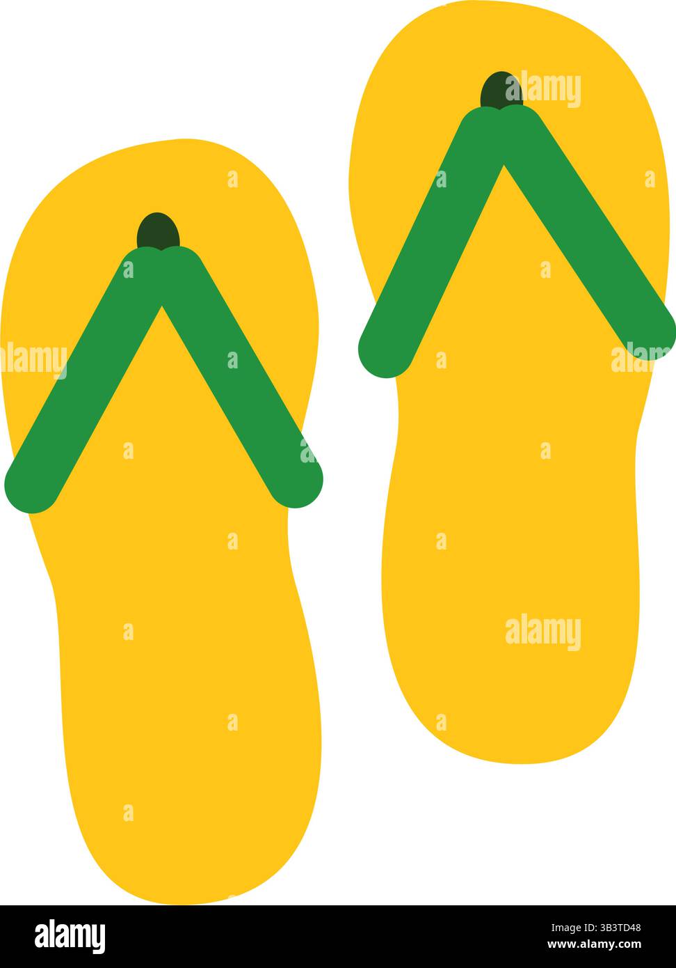 Brazilian beach flip flops. Vector illustration Stock Vector Image ...
