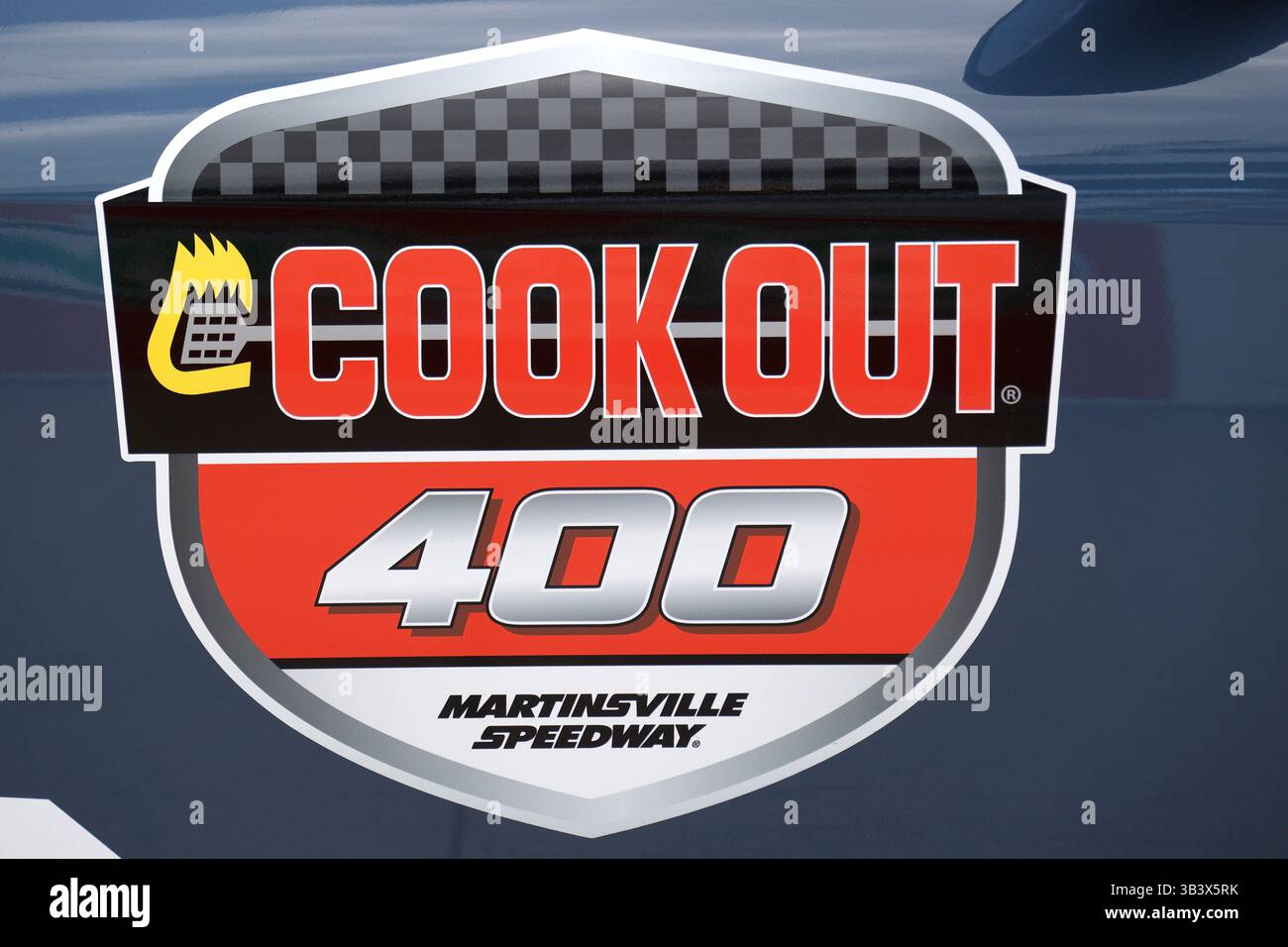 MARTINSVILLE, VA - MARCH 30: General view of the logo for the NASCAR ...