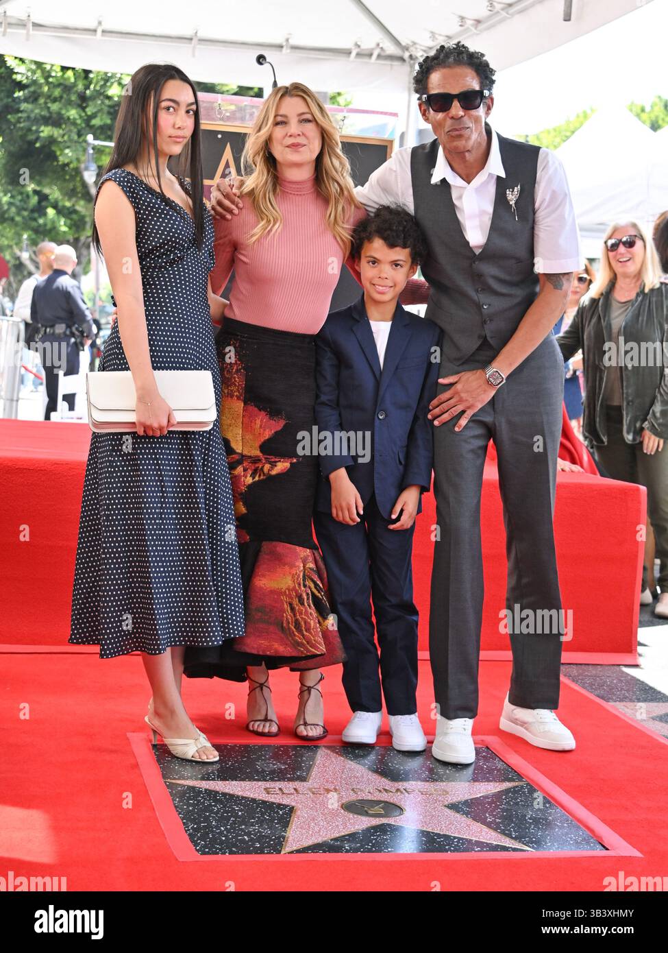 Hollywood, USA. 29th Apr, 2025. Stella Luna Ivery, Ellen Pompeo, Eli ...
