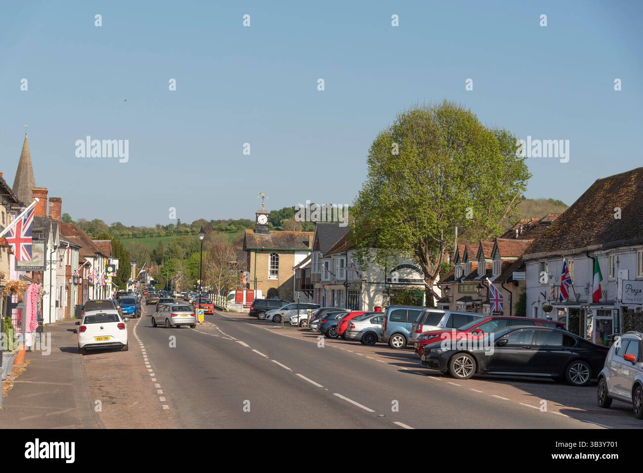 Stockbridge Hampshire England UK. 28.04.2025. Stockbridge an attractive small town in Hampshire United Kingdom. Stock Photo