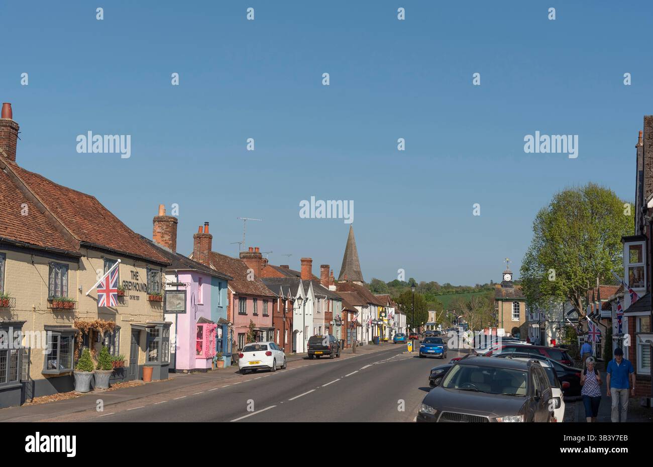 Stockbridge Hampshire England UK. 28.04.2025. Stockbridge an attractive small town in Hampshire United Kingdom. Stock Photo