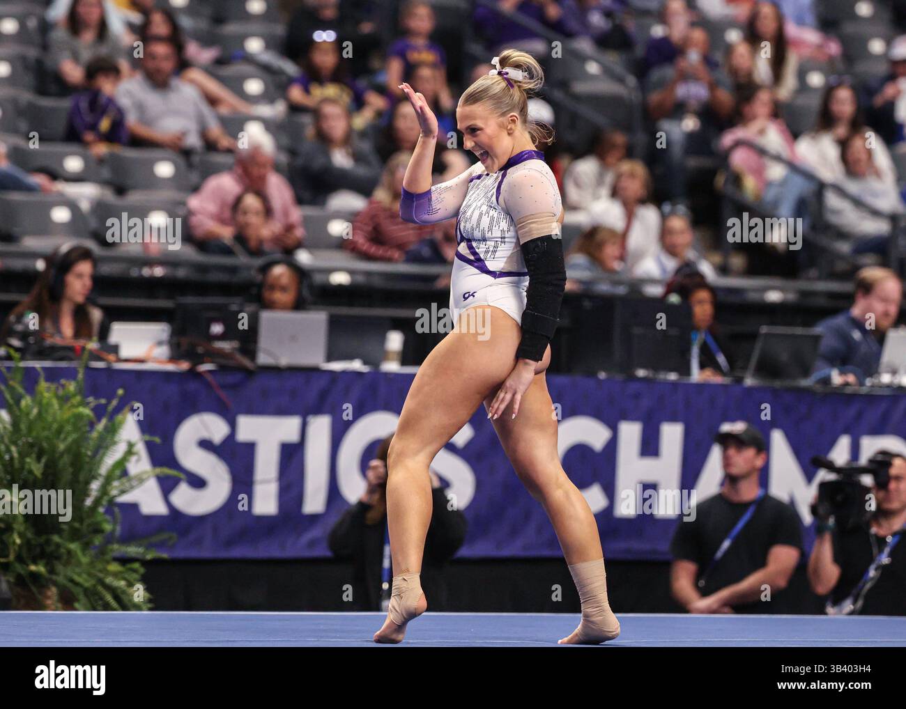 March 22, 2025: during Session 2 of 2025 SEC Gymnastics Championships ...