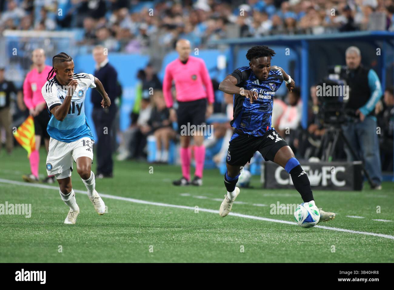 Charlotte, NC, USA. 22nd Mar, 2025. San Jose Earthquakes forward ...