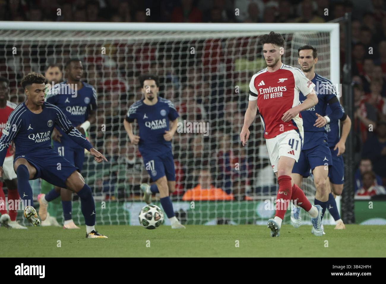 Declan Rice of Arsenal during the UEFA Champions League, Semi-finals ...