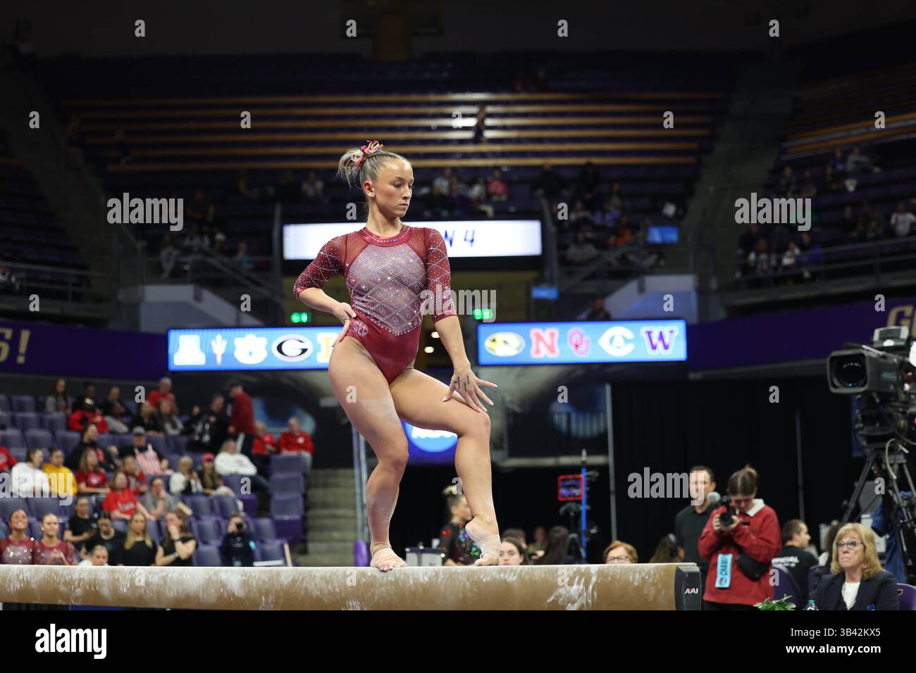 April 4, 2025 Gymnast Audrey Davis of the University of Oklahoma