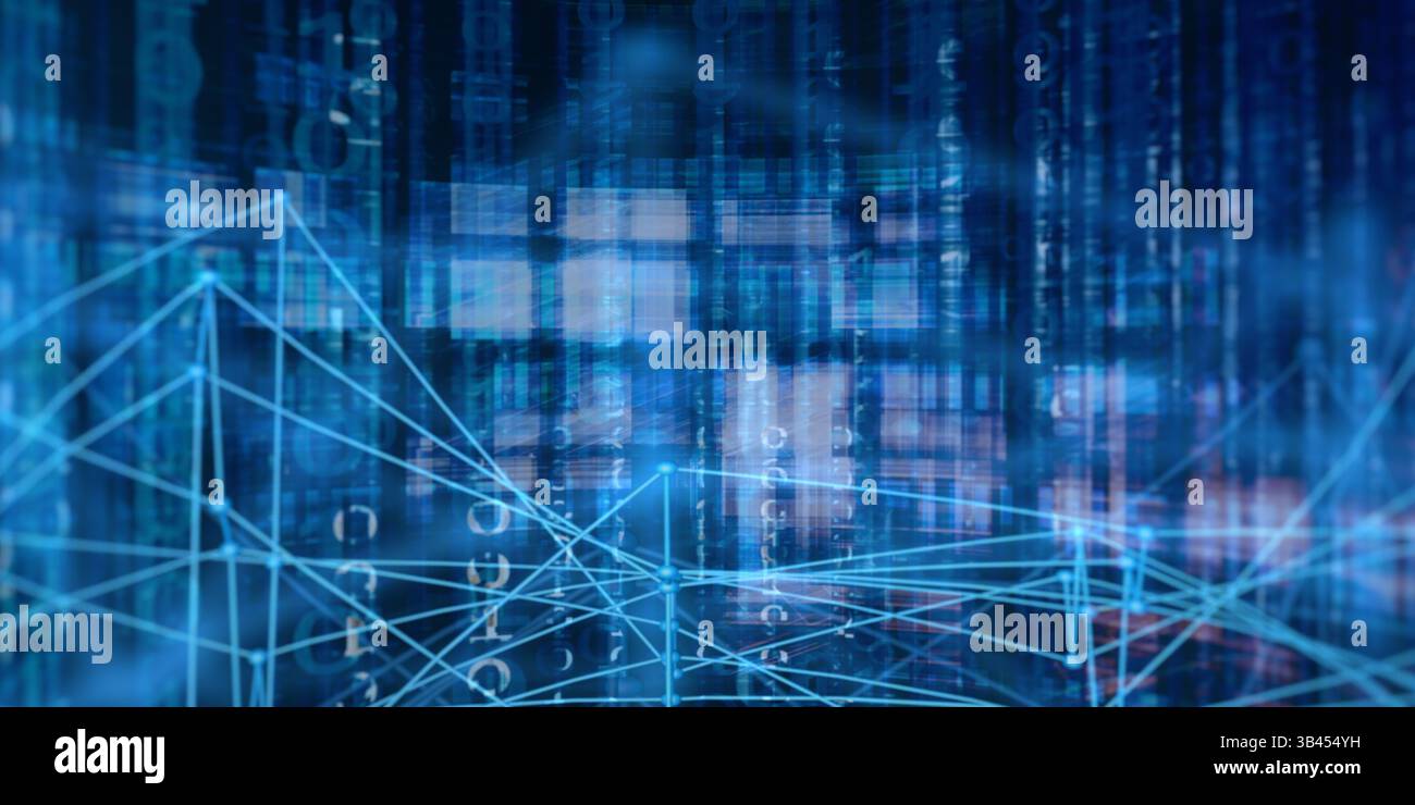 Digital Network Technology as a Abstract Concept Art Stock Photo - Alamy