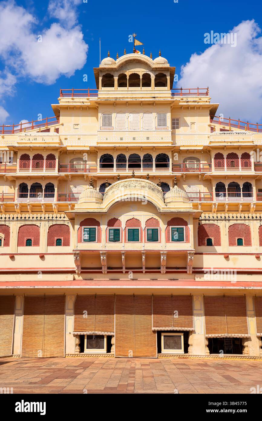 Architecture of Historic City palace in Jaipur city, Rajasthan, India ...