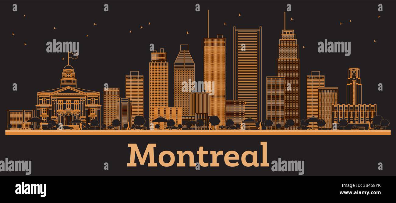 Montreal business district Stock Vector Images - Alamy