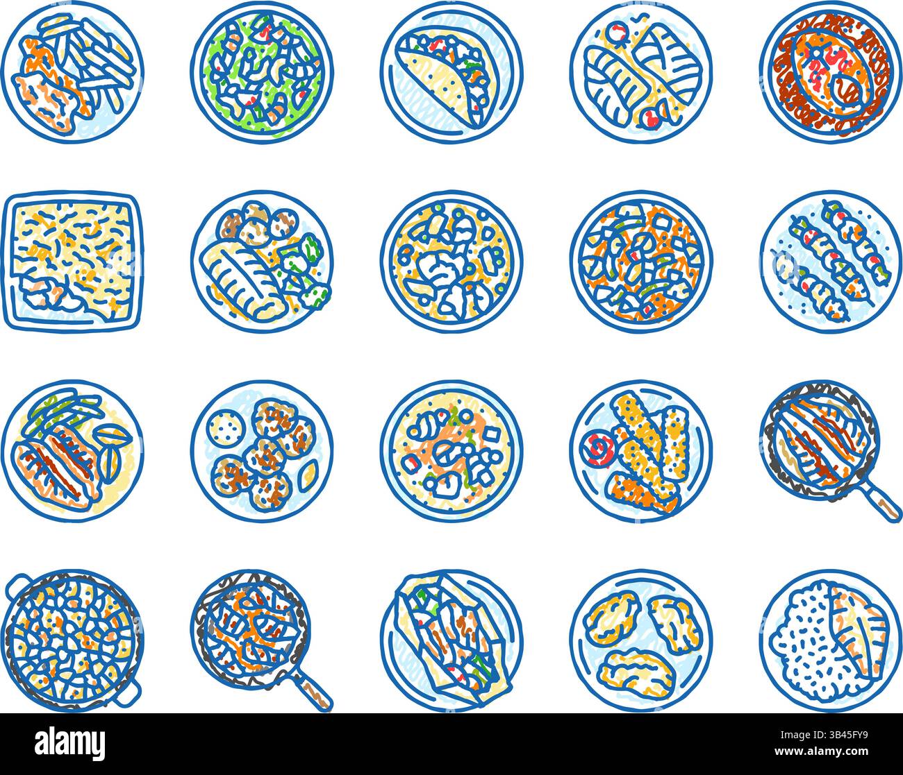 Cod fish cakes Stock Vector Images - Alamy
