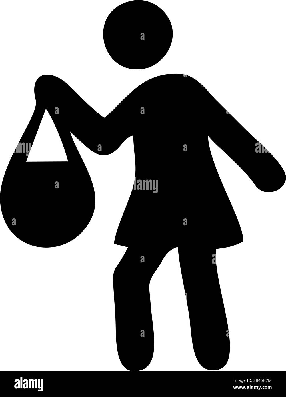 Morning routine silhouette Black and White Stock Photos & Images - Alamy