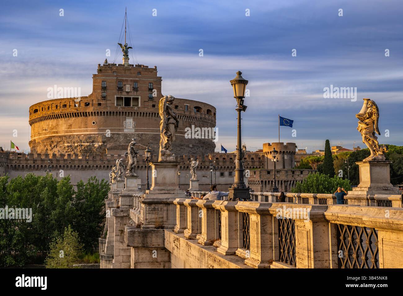 Castel Sant Angelo (Castle of the Holy Angel) in city of rome, Italy ...